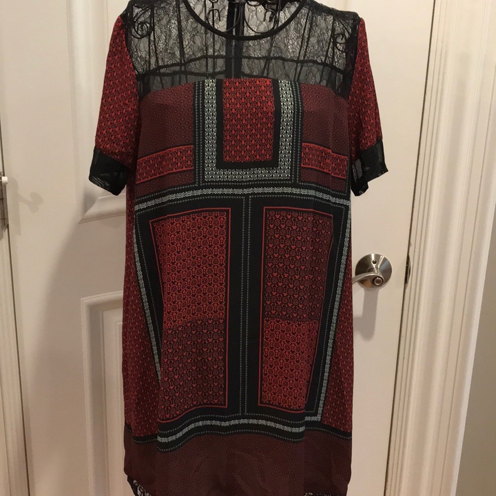 Express Black and Red Dress